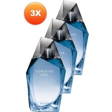 Avon Perceive Soul Erkek Parfüm Edt 100 Ml. Üçlü Set