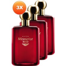 Avon Mesmerize Red Erkek Parfüm Edt 75 Ml. Üçlü Set