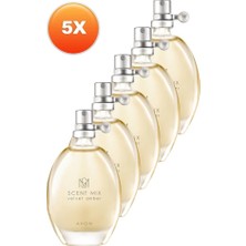 Avon Scent Mix Velvet Amber Kadın Parfüm Edt 30 Ml. Beşli Set