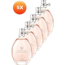 Avon Scent Mix Romantic Bouquet Kadın Parfüm Edt 30 Ml. Beşli Set
