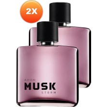 Avon Musk Storm Erkek Parfüm Edt 75 Ml. Ikili Set