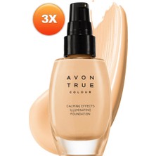 Avon Calming Effects Fondöten Ivory 30 Ml. Üçlü Set