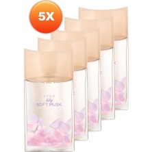 Avon Lily Soft Musk Kadın Parfüm Edt 50 Ml. Beşli Set