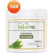 Avon Nature Pro At Kuyruğu Otlu Saç Maskesi 500 ml 10'lu Set