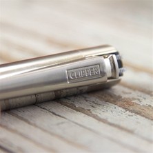 Clipper Isme Özel Metal Çakmak Mat Metalik