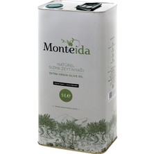 Monteida Natürel Sızma Zeytinyağı (Soğuk Sıkım) 5 lt Teneke