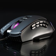 Rush Bold RM878 10.000 DPI RGB Makro Oyuncu Gaming Mouse