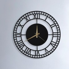 Soft Art Home Black Flare Metal Duvar Saati - 50 x 50 cm