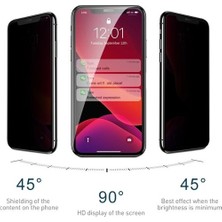 Quse Apple iPhone 11 Pro Tam Kaplayan 5D Privacy Glass Hayalet Ekran Koruyucu Cam