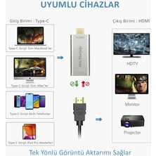 McStorey Type-C to HDMI Dönüştürücü 4K Full HD Macbook Air Pro iPad Pro Surface Pro ile Uyumlu