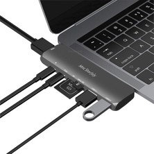 McStorey Type-C to HDMI Dönüştürücü 4K UHD Adaptör Yüksek Veri Transferi Destekli Dual Girişli