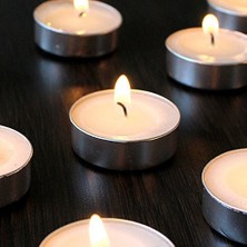 Onas 50'li Kokusuz Tealight Beyaz Mum