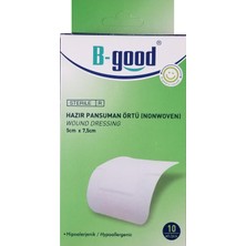 B-Good Hazır Pansuman Örtü 5X7.5cm 10lu Nonwoven Yara Örtüsü