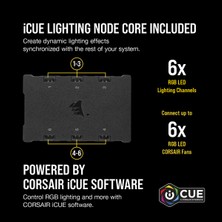 CORSAIR CO-9050100-WW İCUE QL140 RGB 140 MM DÖRT RGB RENK DÖNGÜLÜ PWM FAN, LİGHTİNG NODE CORE KONTROLCÜ İLE BİRLİKTE, 2'Lİ PAKET