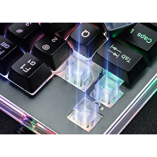 Rampage KB-R24 X-Mini RGB Zemin Aydınlatmalı Metal Taban Gövdeli Mini Oyuncu Klavyesi