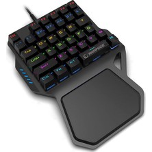 Rampage KB-R77 USB Rainbow Backlight Outemu Blue Switch Mekanik 36 Tuşlu Mini Gaming Oyuncu Klavyesi