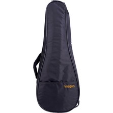 Wagon 03 Serisi Soprano Ukulele Taşıma Çantası Siyah Renkli Kullanışlı Aksesuar