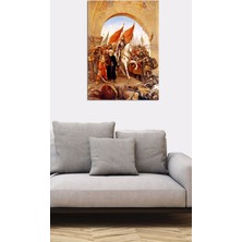 Tablosan Fatihin İstanbula Girişi Fausto Zonaro Kanvas Tablo