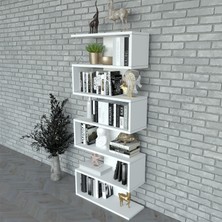 Moonlife Paris Dekoratif Kitaplık Beyaz