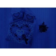 Taç Glow Parlayan Çift Kişilik Nevresim Takımı Beautiful Pembe