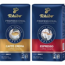 Tchibo Professional Caffe Crema Çekirdek Kahve 1 kg + Tchibo Profesional Espresso Çekirdek Kahve 1 kg
