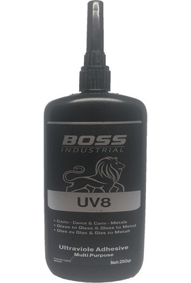 Boss Uv8 Cam Yapıştırıcı Şeffaf 250 gr