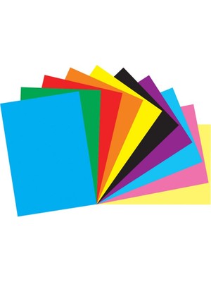 OSB Renkli Fon Kartonu 23 x 34 cm 10'lu Farklı Renk Seçenekleri ile Kırtasiye Ürünleri