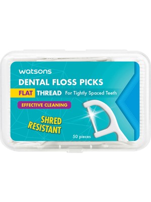 Watsons Diş İpli Kürdan Tightly Spaced Teeth İçin Şredden Koruyan 50 Adet