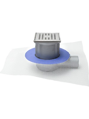 Sukar Q50 Yandan Çıkışlı Sürme Yalıtım Uyumlu Paslanmaz Çerçeveli Sulu Susuz Koku Önleyicili Takım Süzgeç 10 x 10 cm