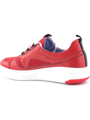 Libero 3341 Hakiki Deri Erkek Ayakkabı Kırmızı