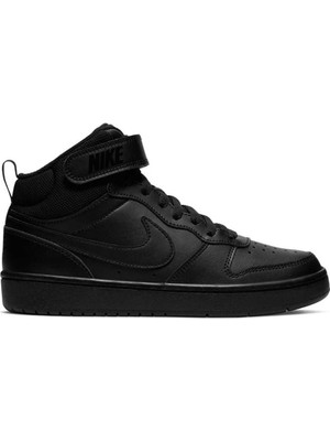 Nike Court Borough Mid 2 Unisex Spor Ayakkabı Siyah Siyah