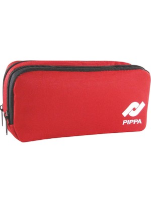 Pippa İkili Kalem Kutusu - Kırmızı