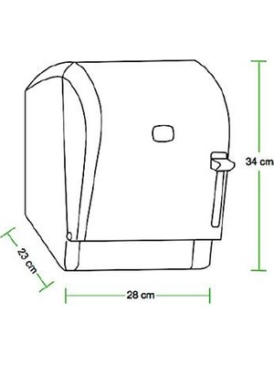 Vialli K8 Rulo Kağıt Havlu Dispenseri Manuel Beyaz