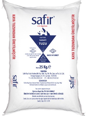 Safir Havuz Tuzu Rafine Kaya 25 kg