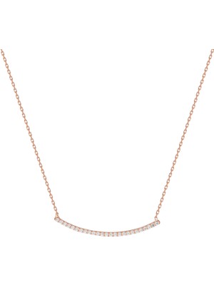 Glorria Gümüş Çizgi Kolye