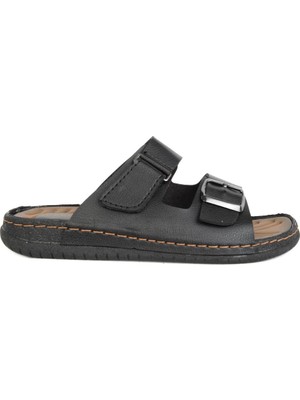 Gezer 11663 Siyah Yazlık Erkek Günlük Terlik