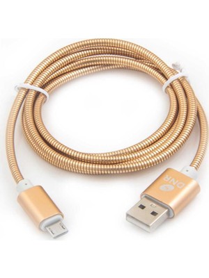 DNR Micro USB Kablo Şarj ve Data Kablosu 2.0A Gold