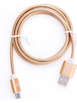 DNR Micro USB Kablo Şarj ve Data Kablosu 2.0A Gold