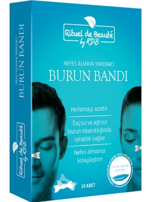 Rituel De Beaute Nefes Almaya Yardımcı Burun Bandı 8'li Kağıt Formda Konforlu Kullanım