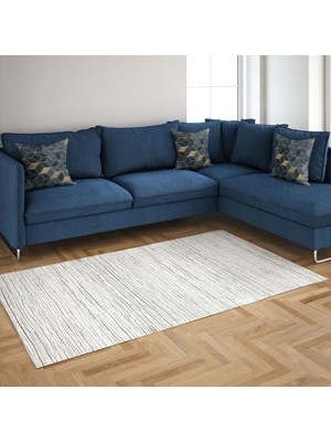 EXCLUSIVE Toprak Dijital Halı Agnes Soyut Gri 80 x 120 cm