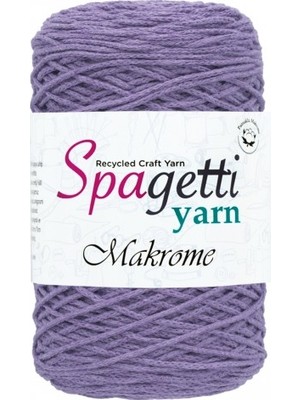 Spagettiyarn Açık Lila Pamuk Makrome İp