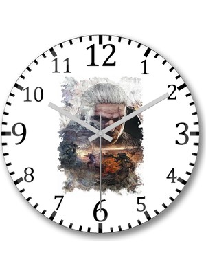 Baskı Dükkanı Gerakt De Rivia Duvar Saati Bombeli Gercek Cam