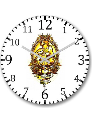 Baskı Dükkanı Choose Eletric Duvar Saati Bombeli Gercek Cam