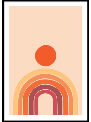 Beril Yamaç Design Studio Soyut Geometrik Gökkuşağı Poster