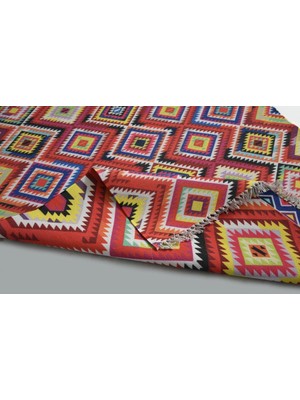 Halı Special Çift Taraflı Karışık Renk Yıkanabilir Ince Yazlık Kilim - HB1000