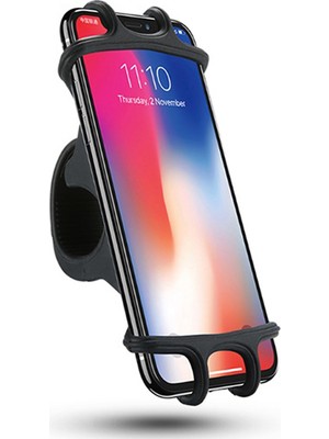 Ally Floveme Universal Silikon Bisiklet Motosiklet Telefon Tutucu AL-31961