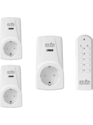 Axis Üçlü Uzaktan Kumandalı Priz Set 3680 W