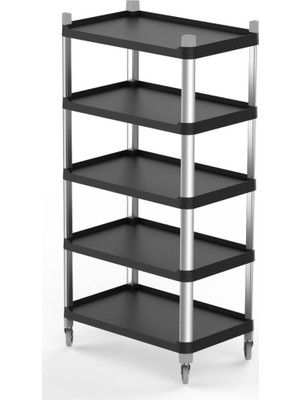 Plastport Çok Amaçlı Servis Arabası - 5 Katlı (Açık)