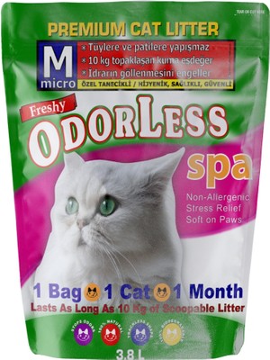 Odorless Micro Kristal Kedi Kumu 3.8 Lt - 1 Aylık