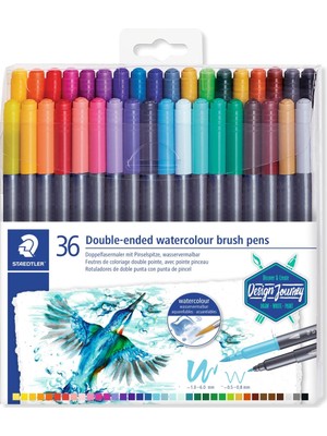 Staedtler Marsgraphic Duo Fırçalı Çift Taraflı Keçeli Kalem 36lı 1.0-6.0mm Renkli Set